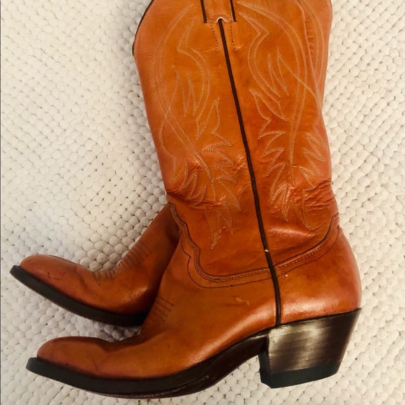 Justin Boots Style 7 4578 RN 7 4579 size 4 1/2C Youth Cowgirl Boots 4.5 - Picture 8 of 12